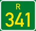 Regional route R341 shield