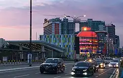 Entrance B with the Sunway Velocity Shopping Complex in the background.