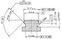 STANAG 4694 "NATO Accessory Rail" metric reference drawing (dimensions in millimetres).