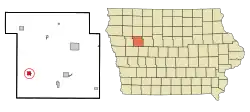 Location of Odebolt, Iowa