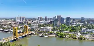 City skyline and the waterfront