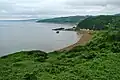 View of the coast of Sado