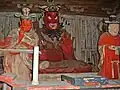 Seated wooden statue of Emma-O (ICP)