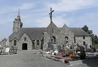 The church of Saint-Gilles, in Saint-Gilles-les-Bois
