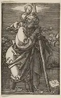 St. Christopher, 1521, 11.6&nbsp;×&nbsp;7.4&nbsp;cm (Metropolitan Museum of Art)
