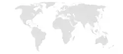 Map indicating locations of ROC and Saint Lucia