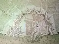 Map of Saint-Martin-de-Ré, after the fortifications of Vauban, 1722.