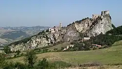 San Leo on the rock Mons Feretrius (Montefeltro)