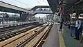 Platform view of the upper level station