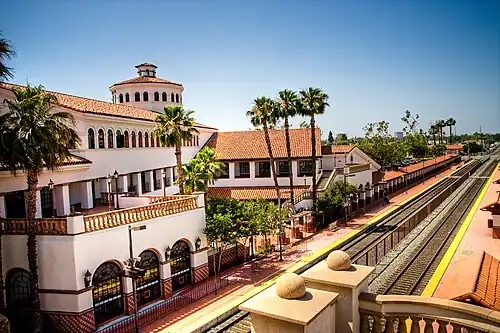 A view of Santa Ana station