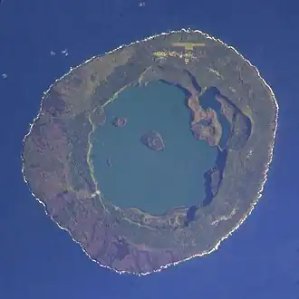 Niuafo'ou crater lake, Tonga