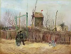 Street Scene in Montmartre 1887 Private collection (No F number, JH1240)