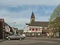 Schermbeck, view to a street with church
