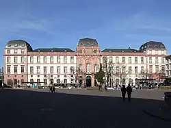 Darmstadt former Ducal Palace, now part of TU Darmstadt, with market square