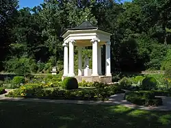 Temple to the Muses, with a sculpture of Polyhymnia, 1803
