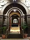 The main entrance