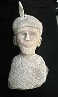 Sculptures have the cobra emblem (uraeus) that is wedged in the personages headdress Discover in Berbera, Somaliland