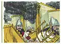 The Babylonians took away the valuable items from the temple and burnt the buildings
