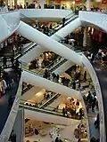 Interior escalators