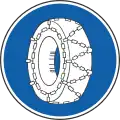 Snow chains mandatory