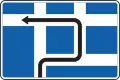 The road of movement of the vehicle to the intersection where it is forbidden to turn left