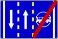 End of lane for buses