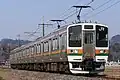 211-3000 series with additional pantograph in March 2022