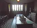 Room interior with dining table