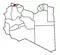 Map of the district of Zawiya