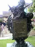 An excerpt from A Midsummer Night's Dream that is embossed at Hall's Croft