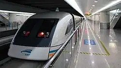 Platform for Shanghai maglev train
