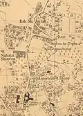 Sheikh Jarrah in 1945 in the Survey of Palestine