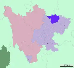 Guangyuan in Sichuan