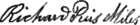 Richard Pius Miles's signature