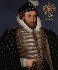 Sir Christopher Hatton wearing a cameo of the Queen, 1589, unknown artist (?after Ketel)
