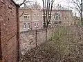 The wall of the Jewish cemetery on Spokojna Street