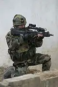 French infantry training