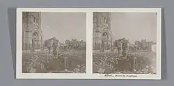 Soldiers in front of the basilica, 1914–1918