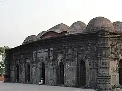 The rear of the mosque