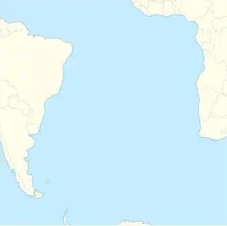 SS Empire Chaucer is located in South Atlantic