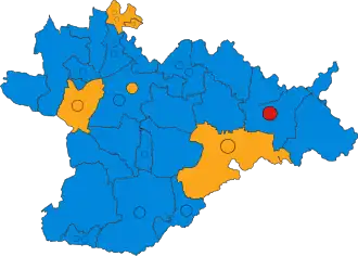 2019 results map