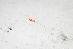 Soyuz TMA-01M after landing in Kazakhstan on 16 March 2011
