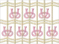 Spanish knot or single-warp knot