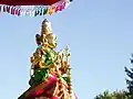 This is the Devi being taken outside, during a festival