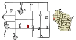 Location of Hammond in St. Croix County, Wisconsin