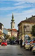 Saint George Cathedral from Nikole Pašića street