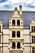 The main staircase as seen from the courtyard