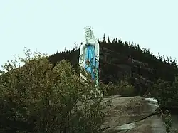 The statue of Notre-Dame-du-Saguenay