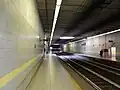 Side platforms of Caselle Torinese station