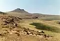 A view of the dam basin prior to being covered by water